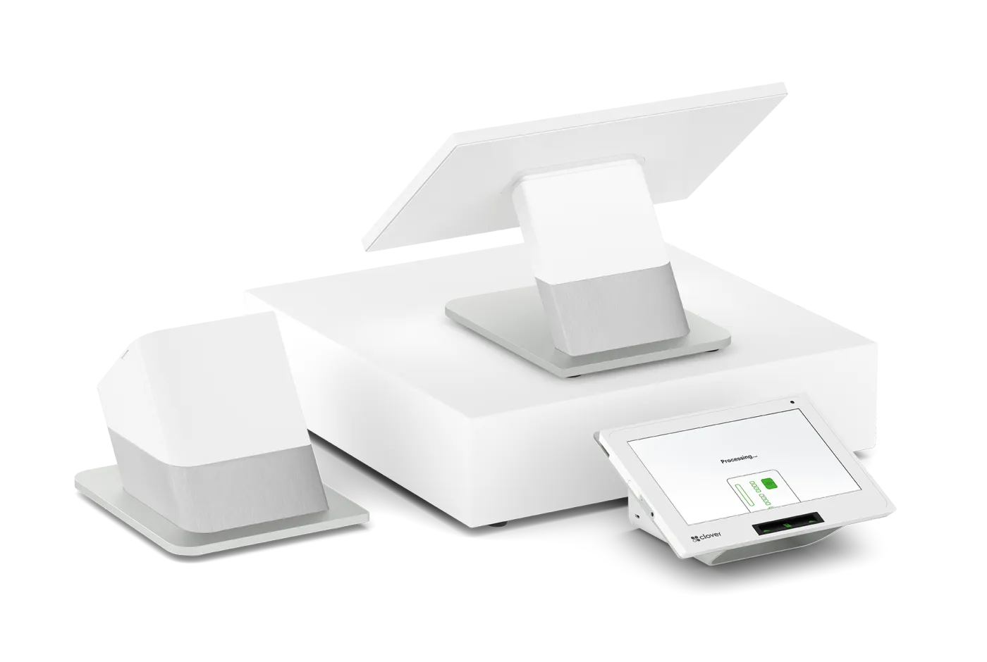 Clover Station Duo — dual-screen countertop POS register