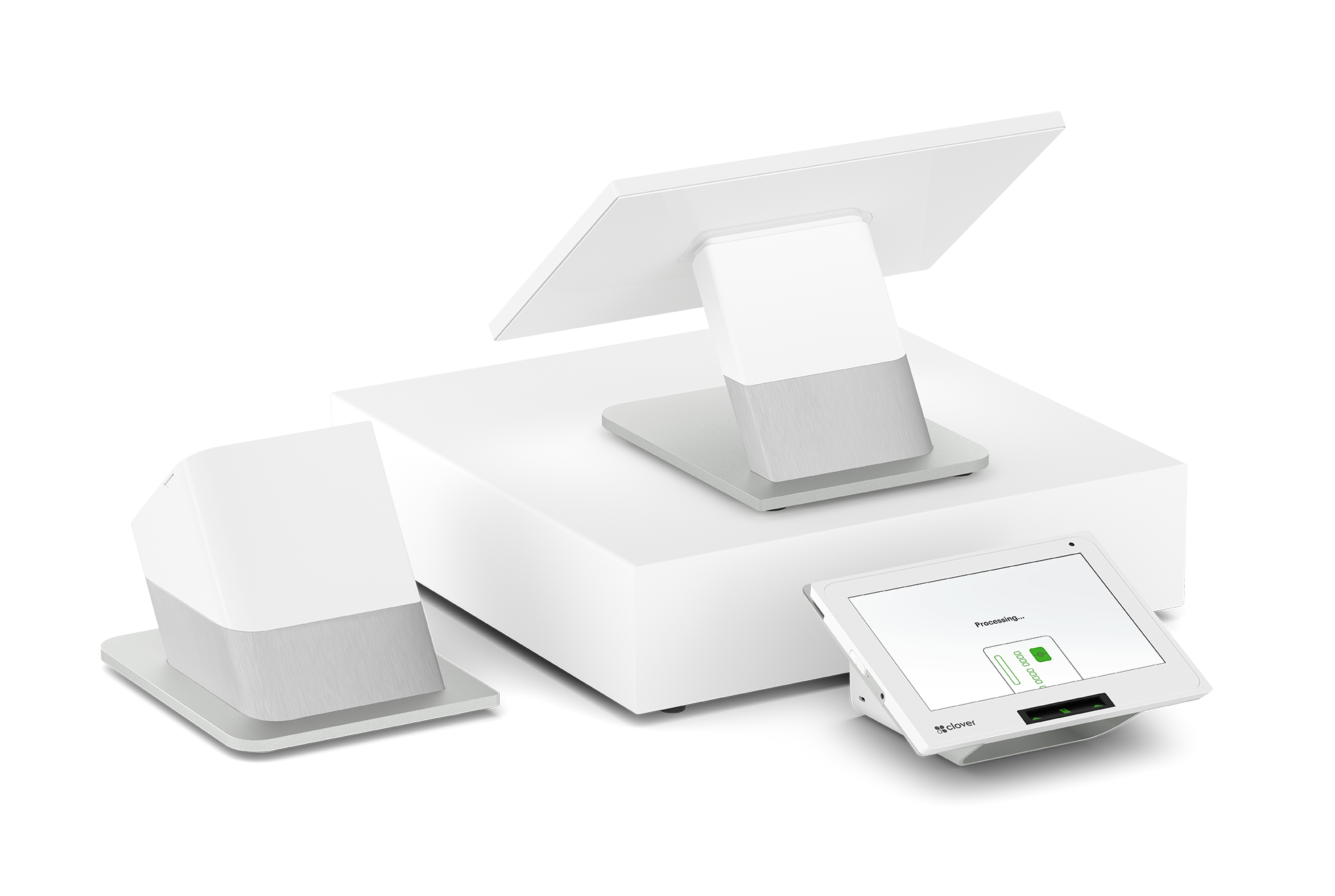 Clover Station Duo — dual-screen countertop POS register