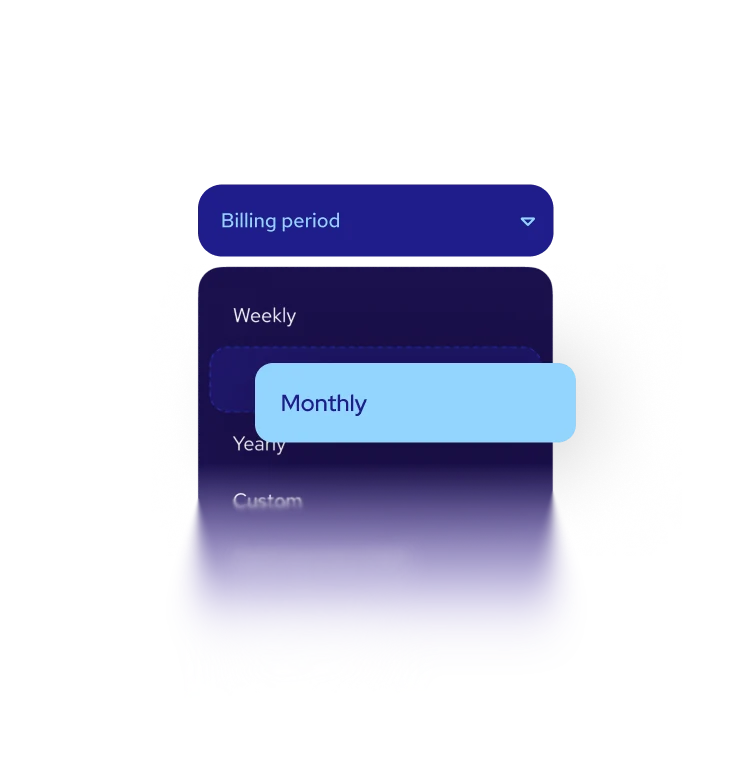 Set flexible billing cycles