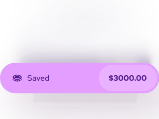 Saved $3000.00