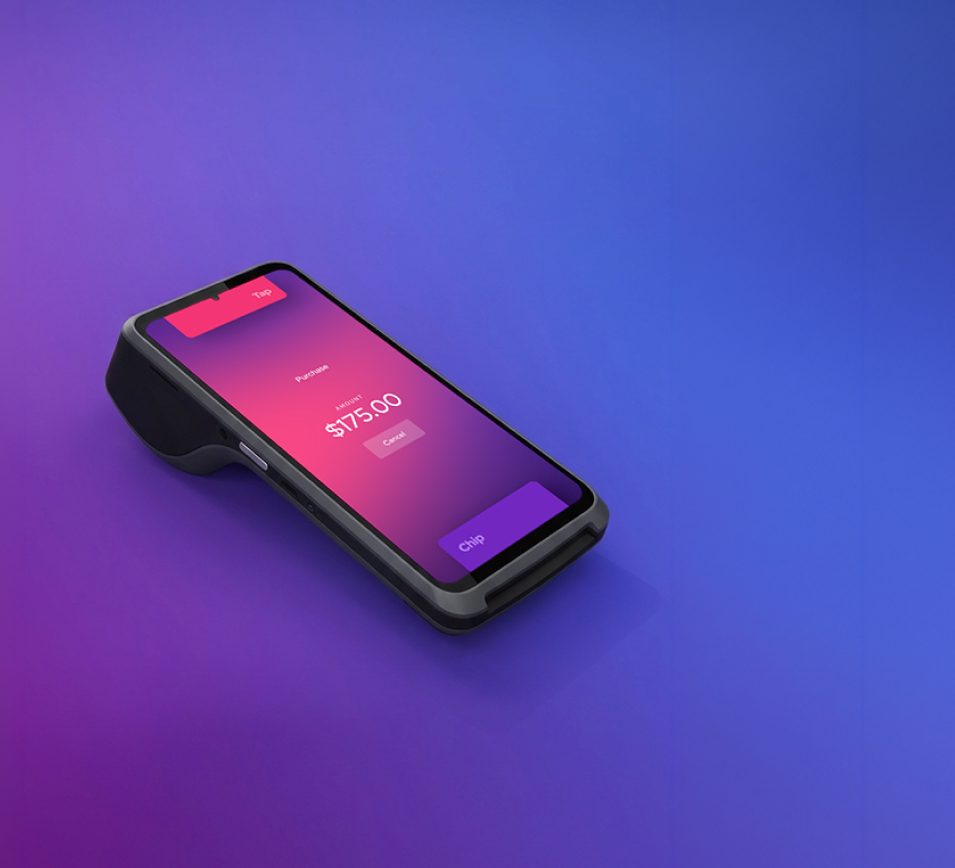 Helcim Smart Terminal displaying a $175.00 purchase