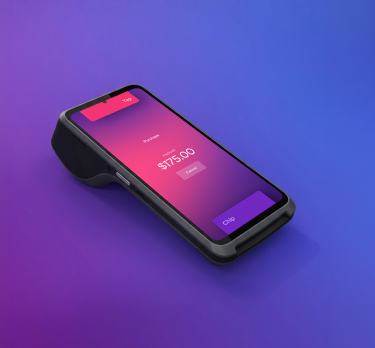 Helcim Smart Terminal displaying a $175.00 purchase