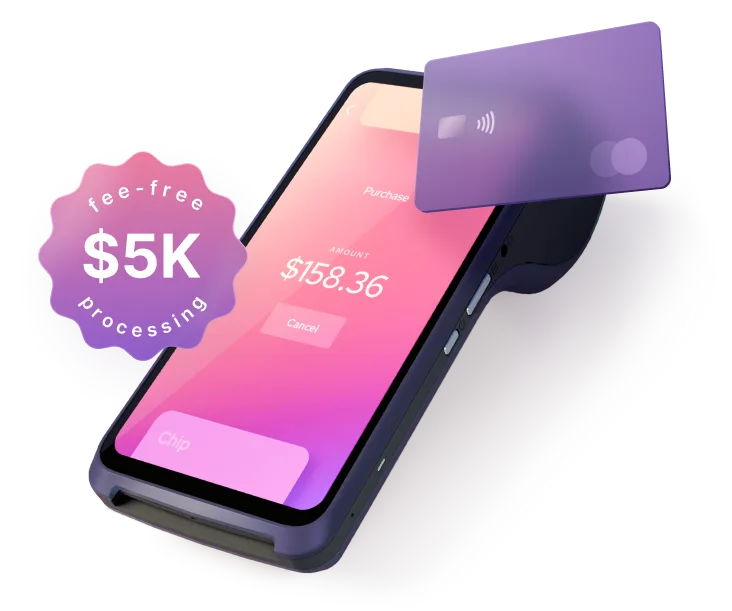 Helcim Smart Terminal with $5,000 reward badge