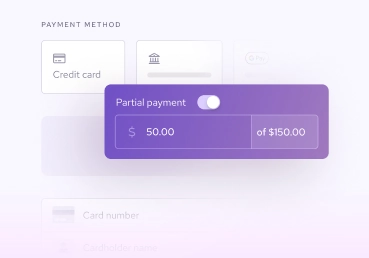 Flexible Payment: Fixed or Partial