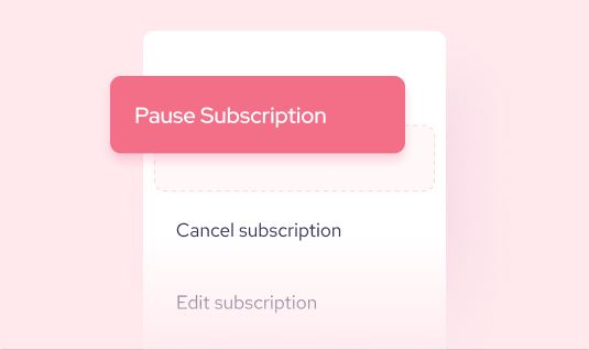 Pause or cancel with ease