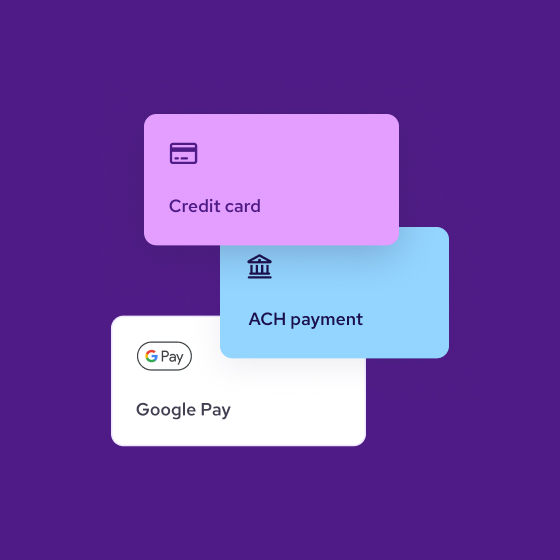 Helcim payment methods including credit card, ACH, and Google Pay
