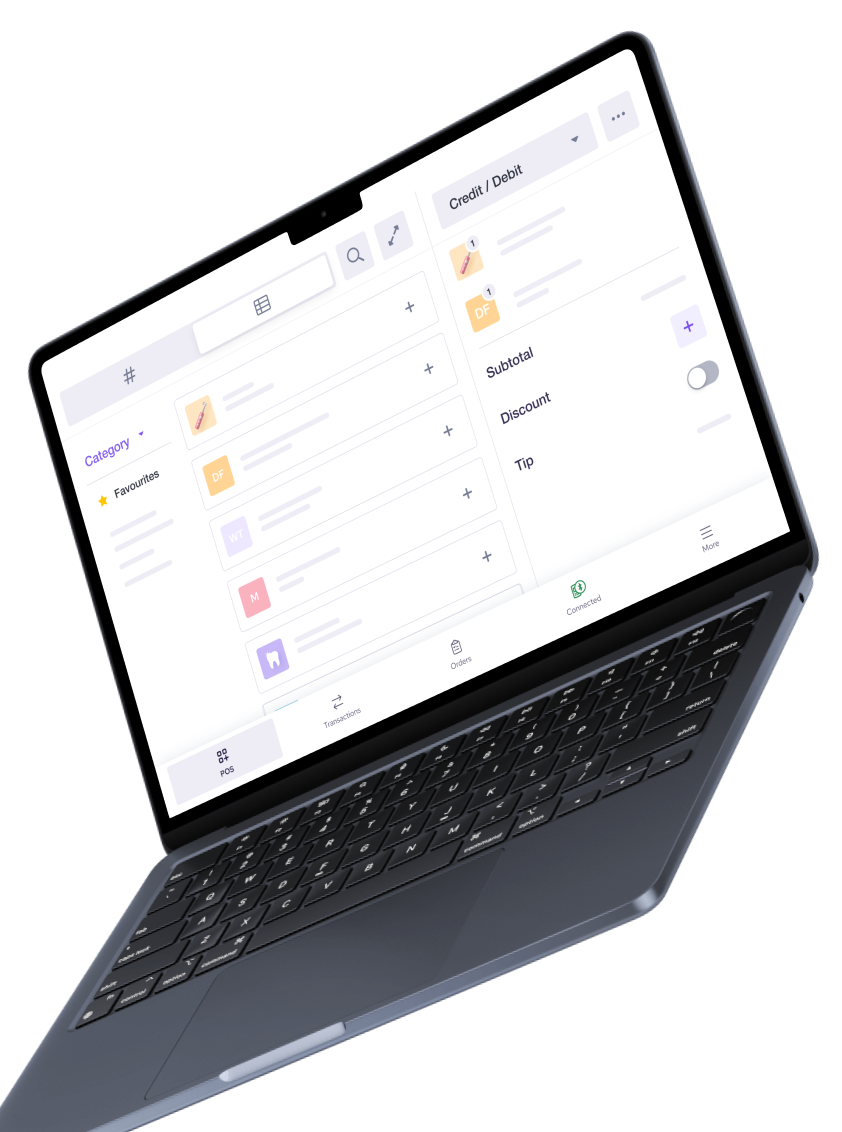 Helcim POS on laptop