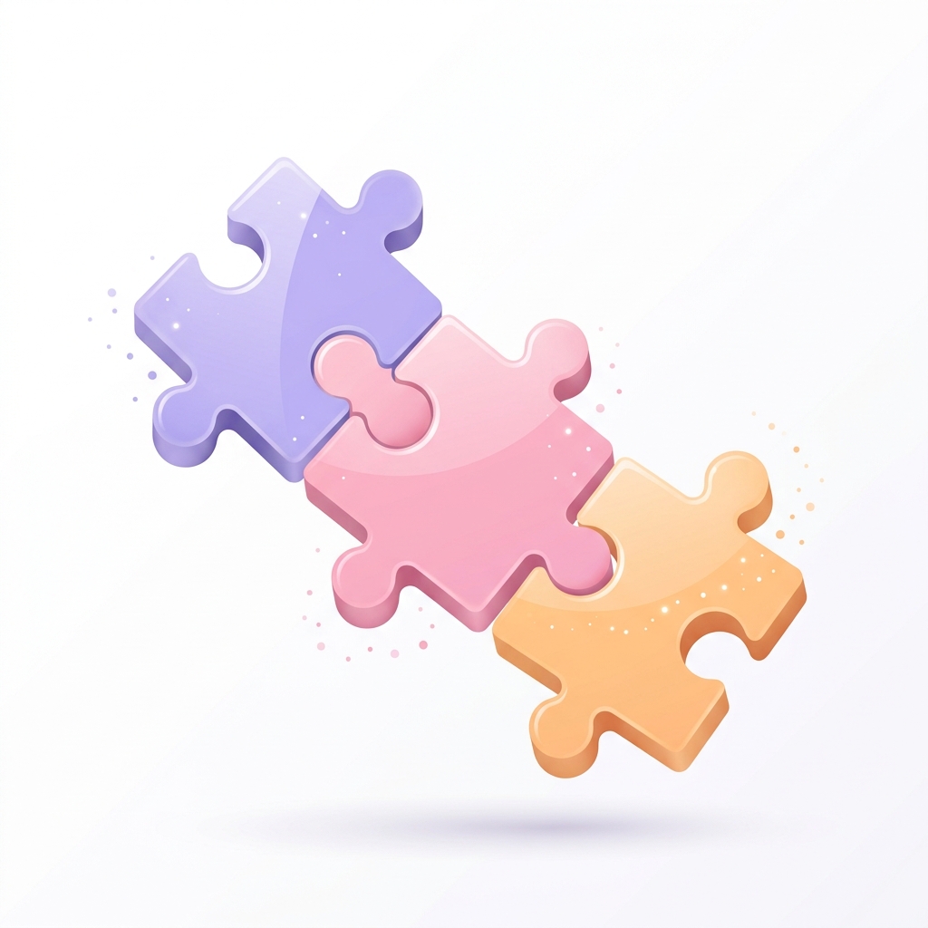 Integration puzzle pieces