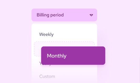 Set flexible billing cycles