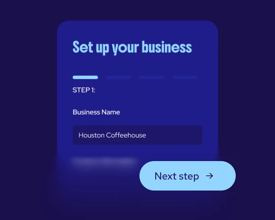 Easy four-step setup