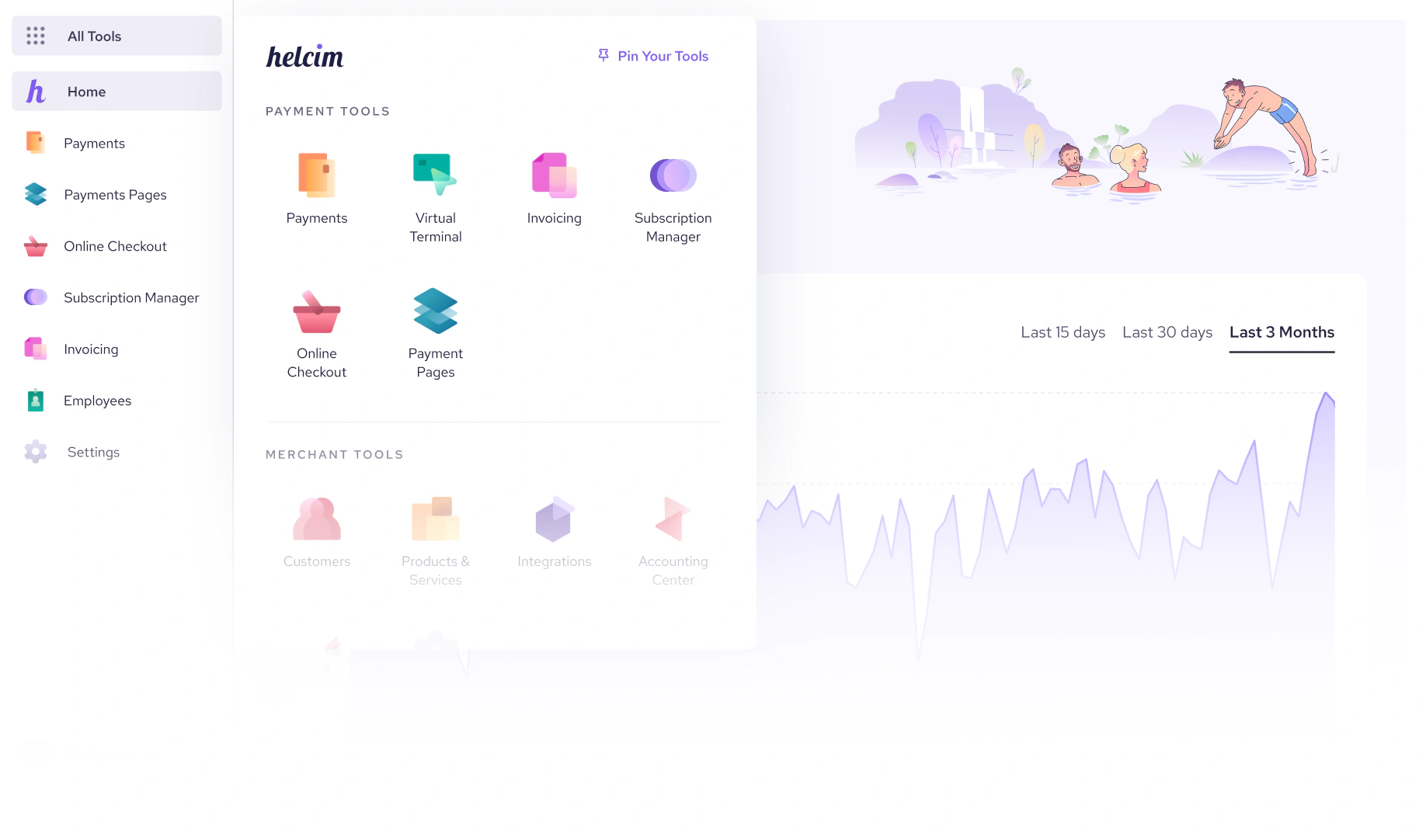 Helcim recurring payments product tour preview