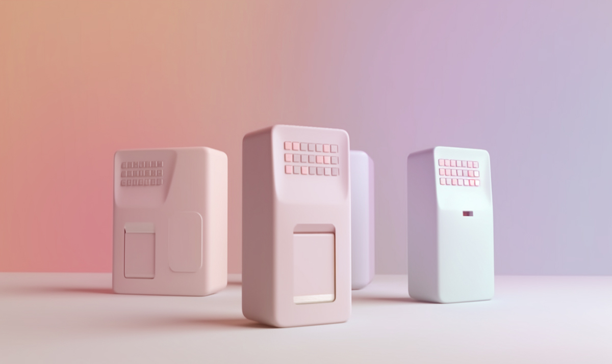 Card Readers on a gradient background