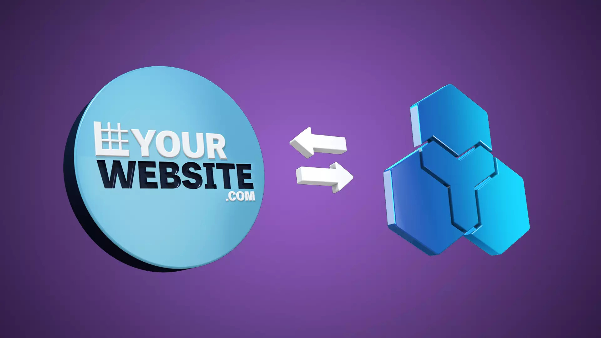Helcim's and your website.com logo