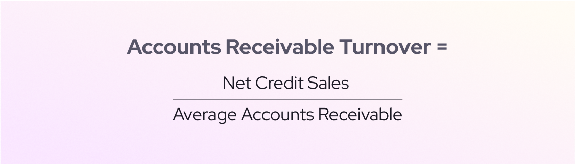 Accounts receivable turnover (ART) formula