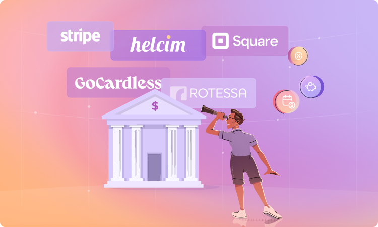 merchant looking at different ACH provider logos