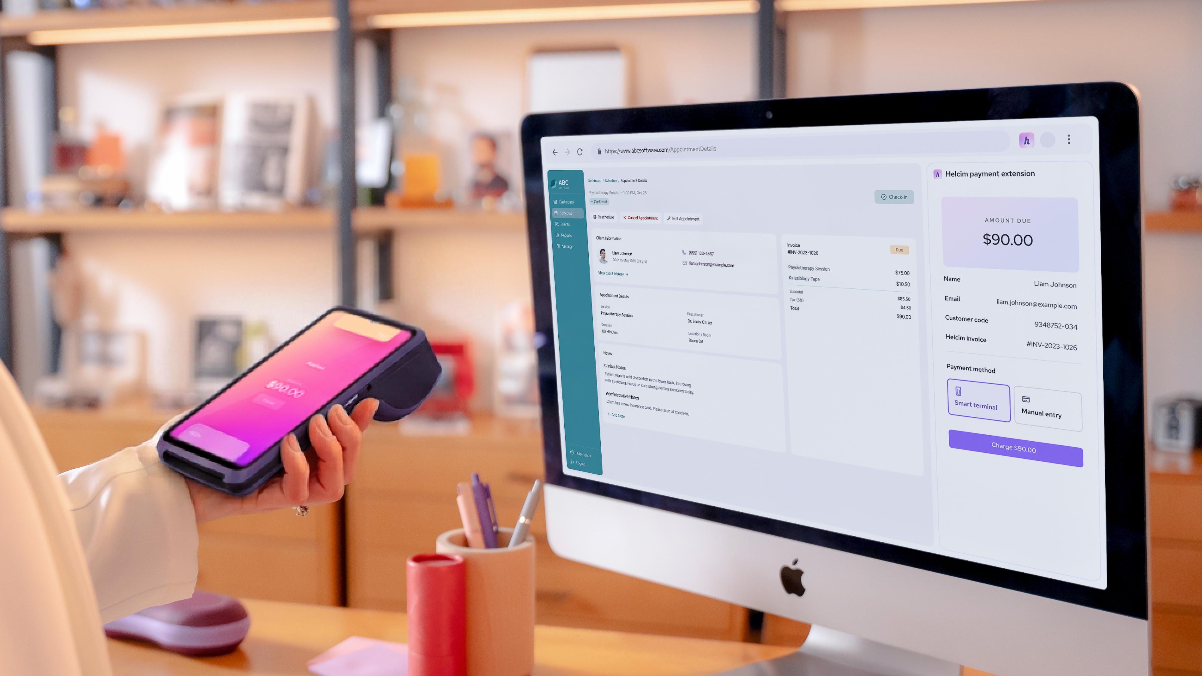 reduce practice management software payment processing fees by processing in-person payments