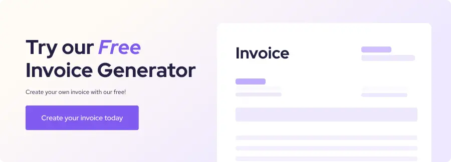 Try our free invoice generator