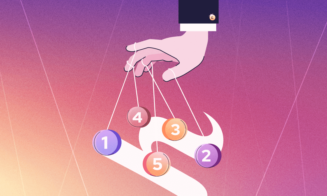 a lawyer's hand holding the Helcim 'h' with several numbers