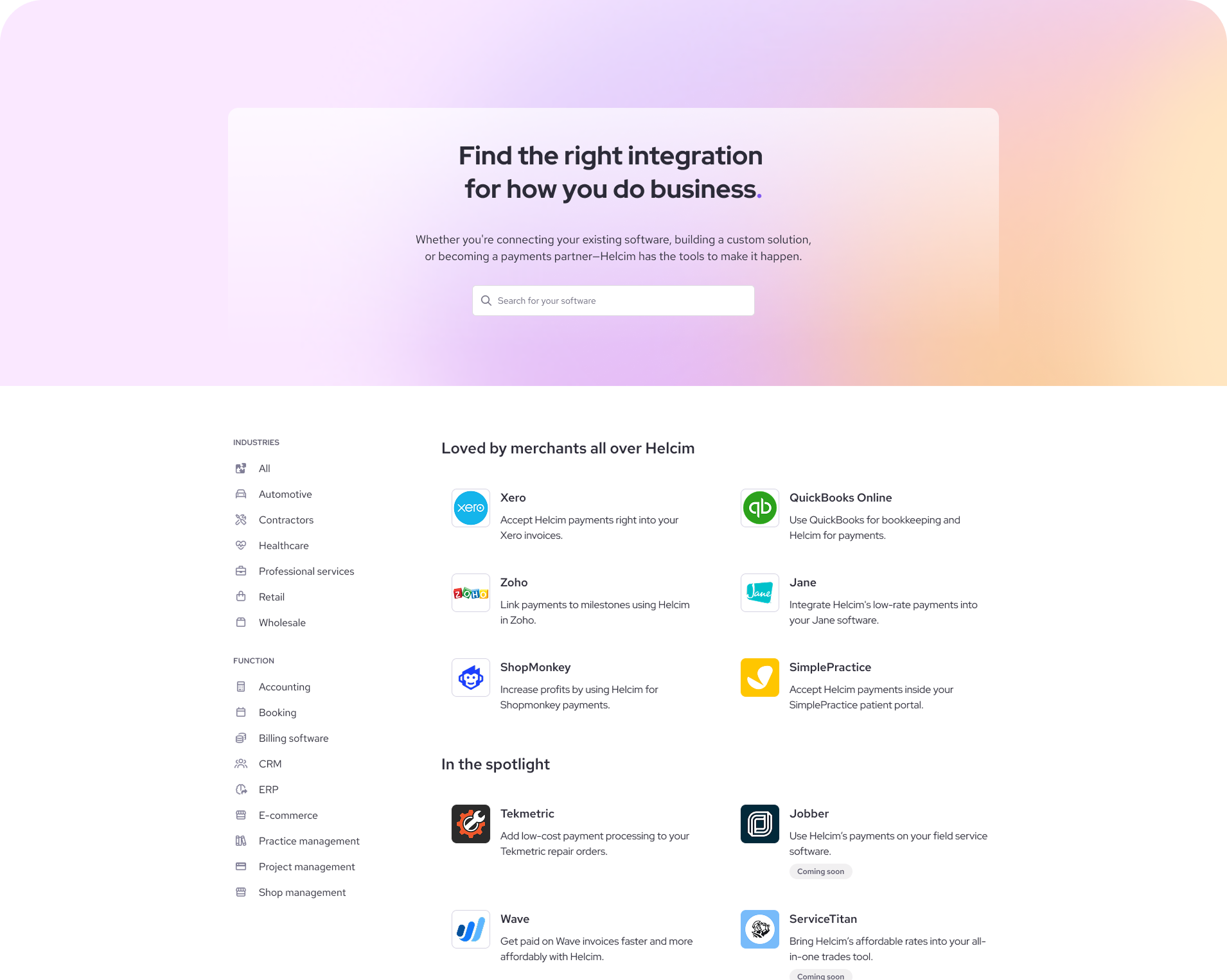 Integrations Marketplace