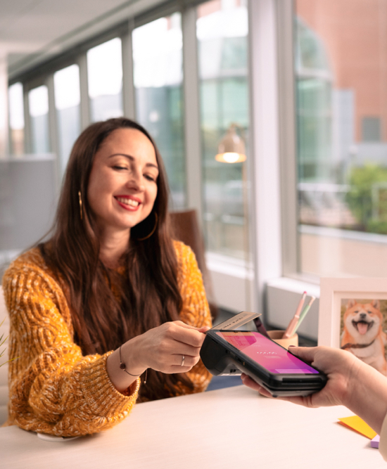 Jane is accepting payment in person