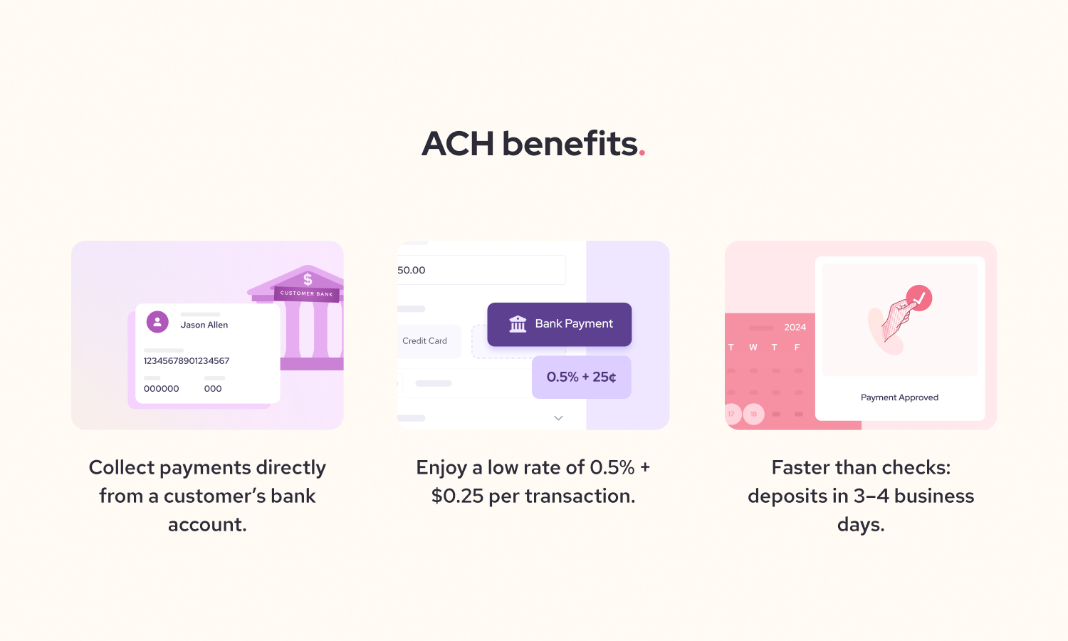 B2B ACH/EFT transfer advantages