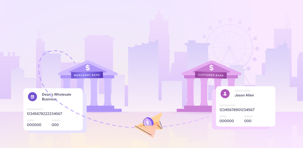 ACH direct deposits illustration