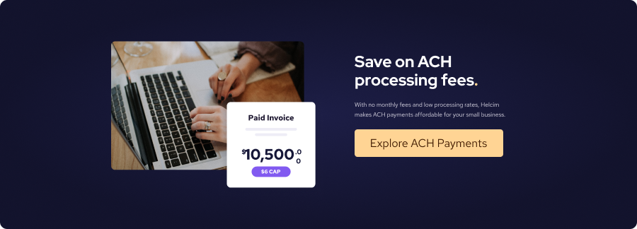 ACH POS transaction