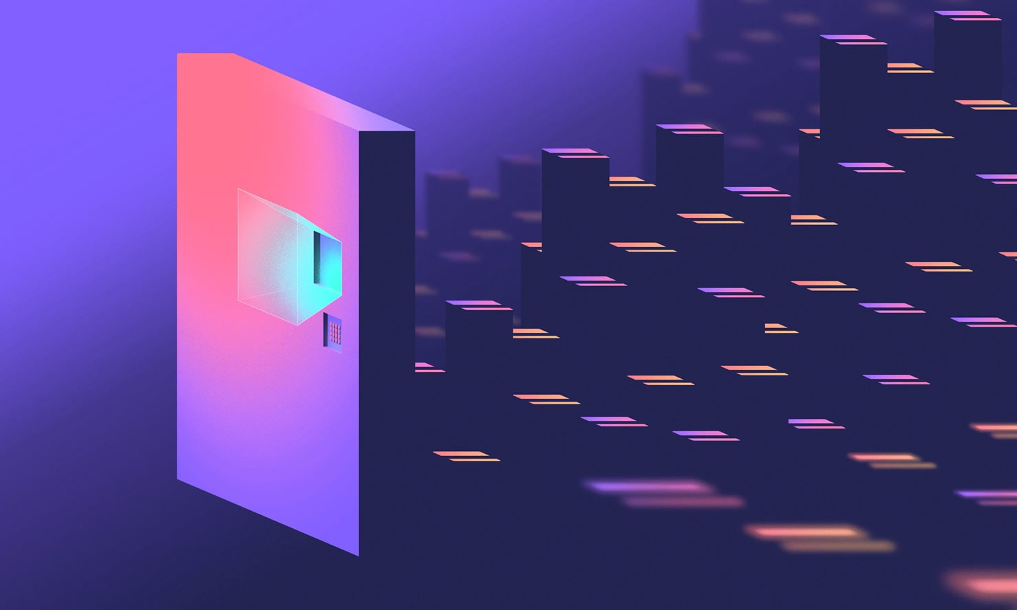 colorful credit card vault
