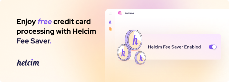 pass credit card fees to customers using Helcim Fee Saver