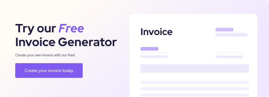 Create online invoice with free invoice generator