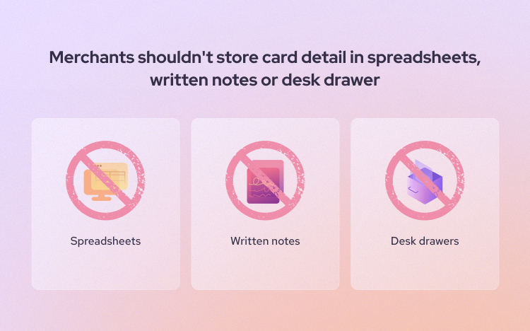 how to not store patient card on file