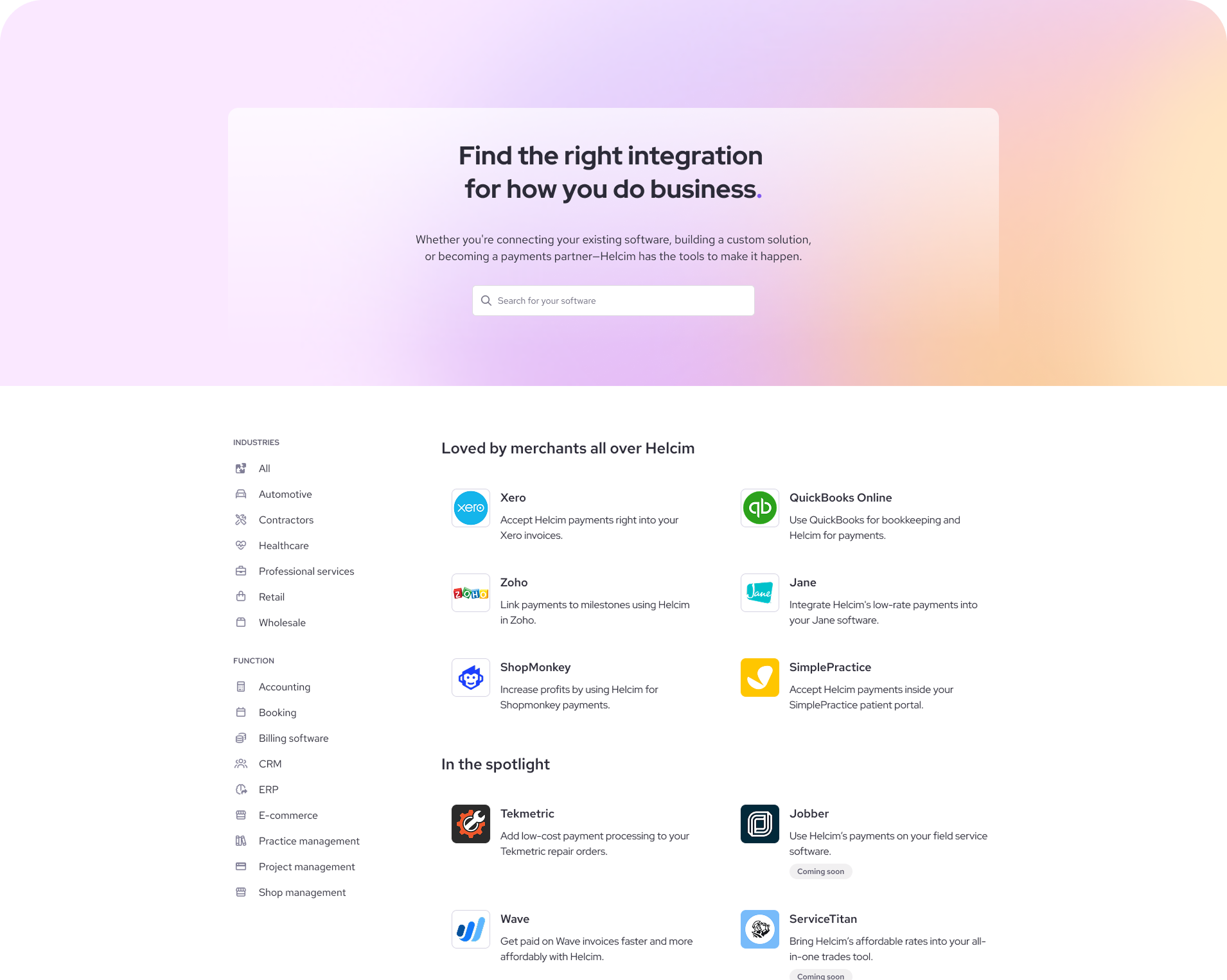 Integrations Marketplace
