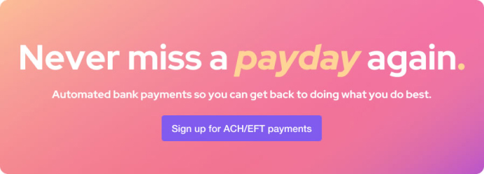 Never miss payments with Helcim ACH Payments