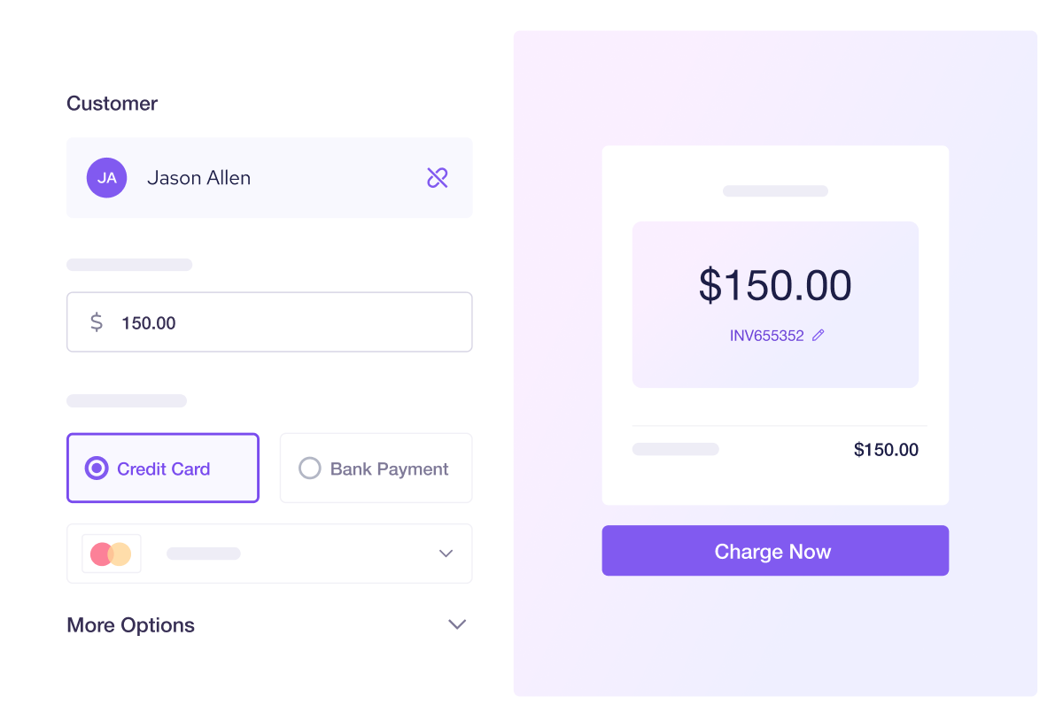 Collect past due invoice payment using Virtual Terminal