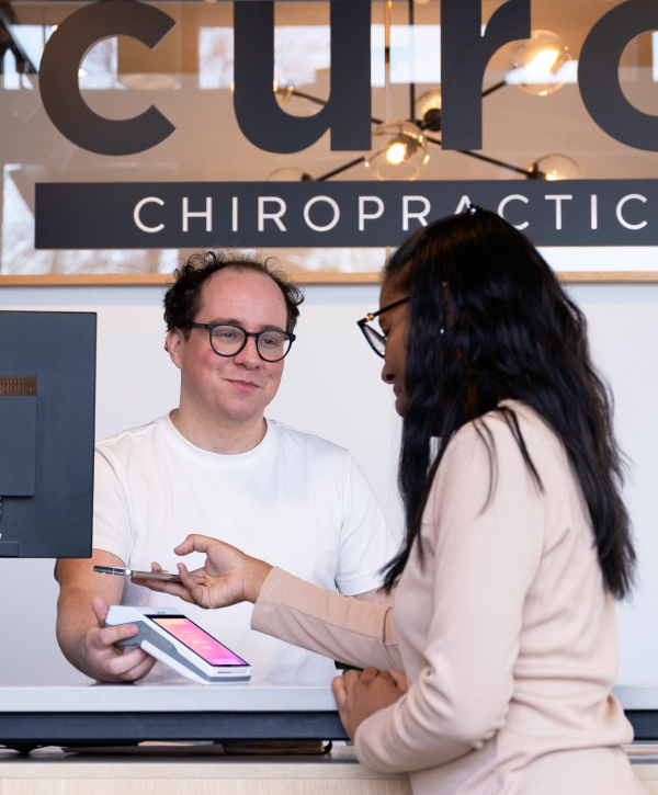Chiropractor takes payment in clinic