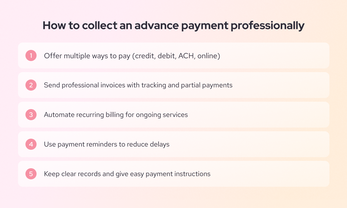 How to ask for advance payment professionally
