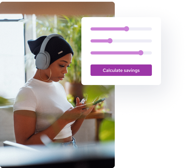 Merchant calculate savings with Helcim