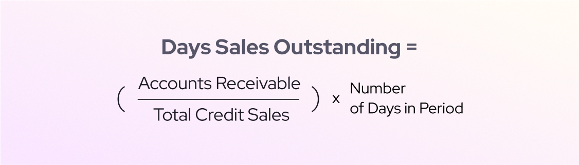 Days sales outstanding (DSO) formula