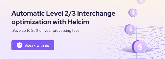 Enable level 2 credit card processing with Helcim