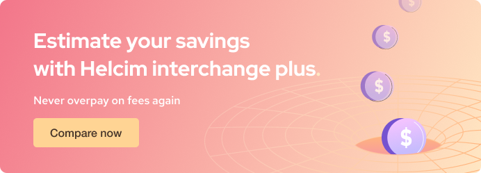 Lower merchant account fees with Helcim interchange plus