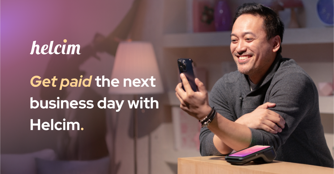 Process your credit card payments in the next business day with Helcim