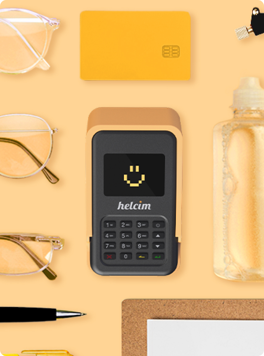 Yellow Card Reader Flatlay