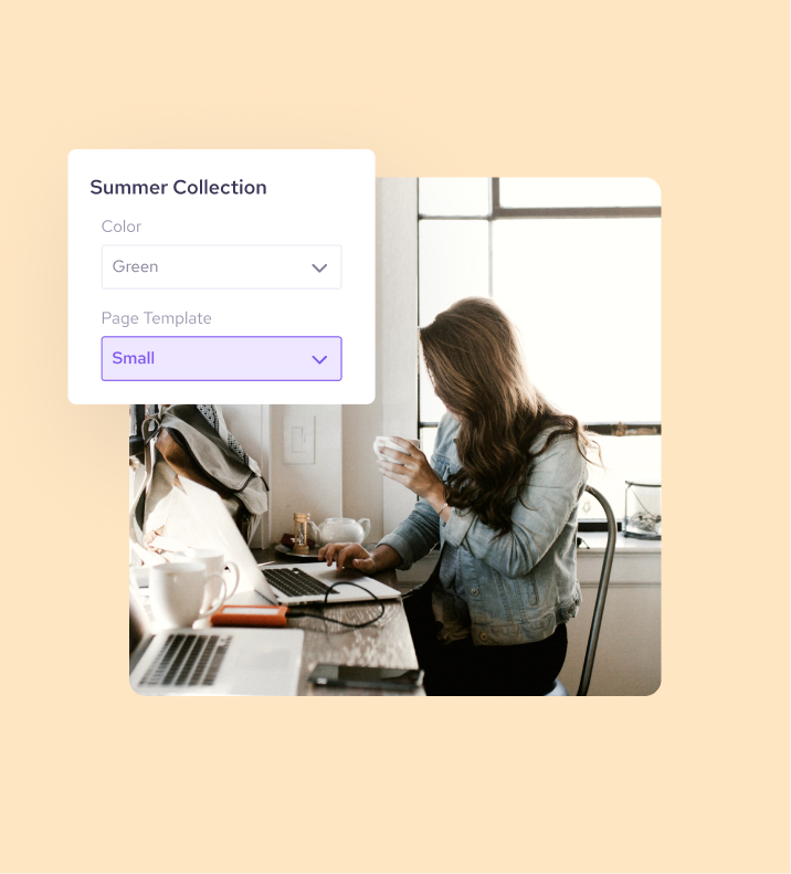 Select hosted payment page template for a store's collection