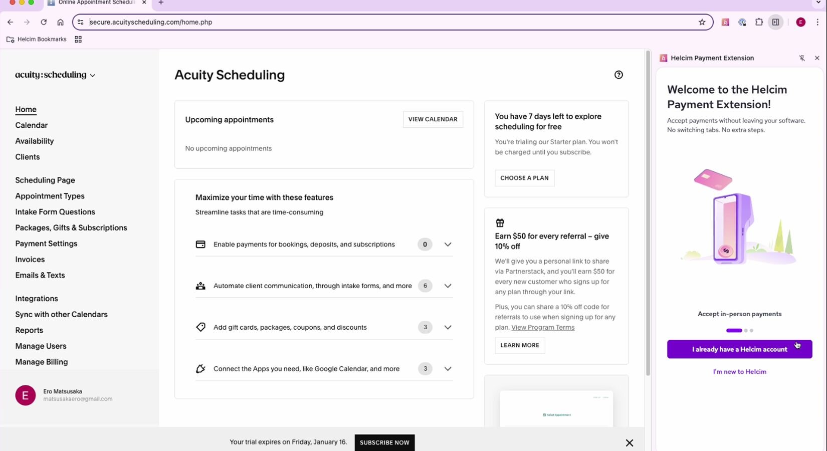 Screenshot 1 of Acuity Scheduling