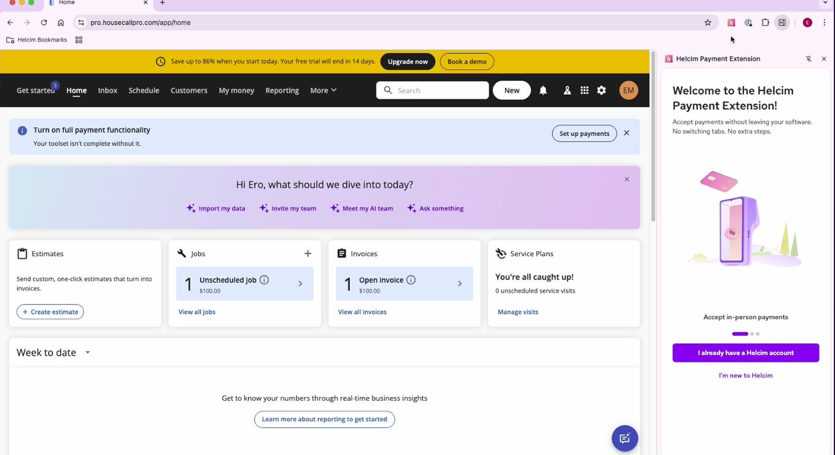 Screenshot 1 of Housecall Pro