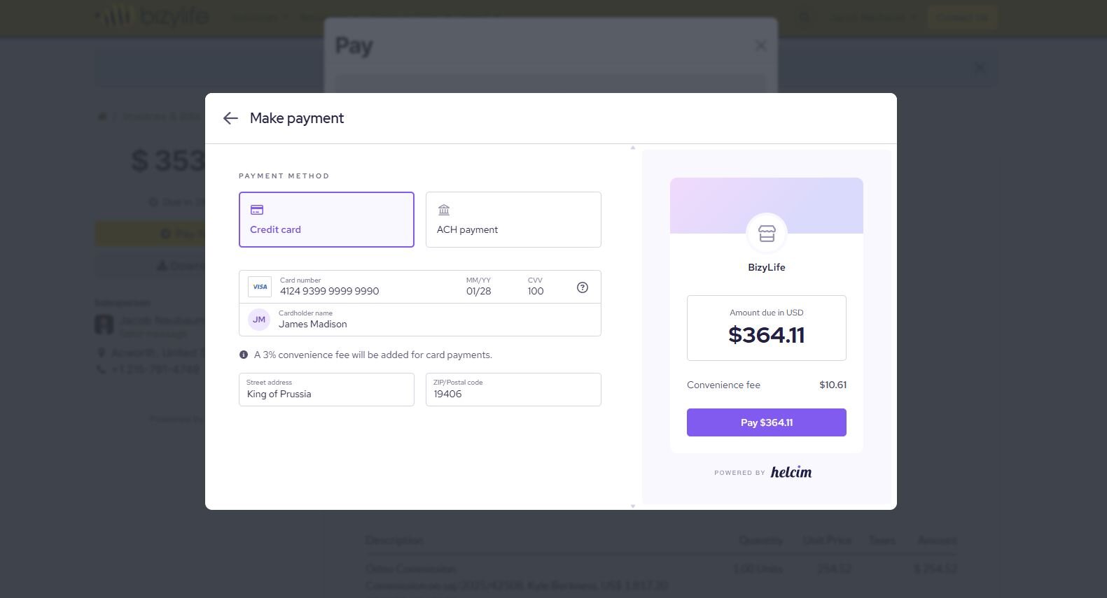 Screenshot 1 of Odoo Payment Plug-In