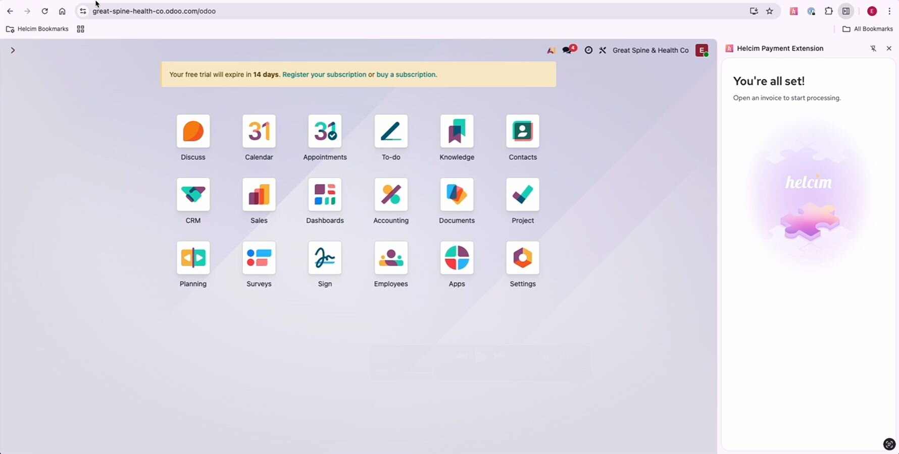 Screenshot 1 of Odoo