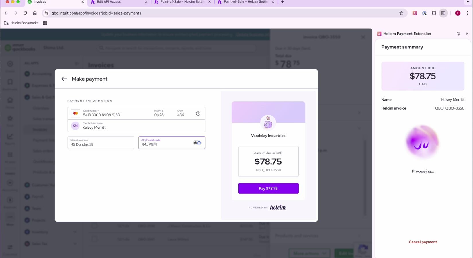 Screenshot 4 of QuickBooks Online for keyed and in-person payments