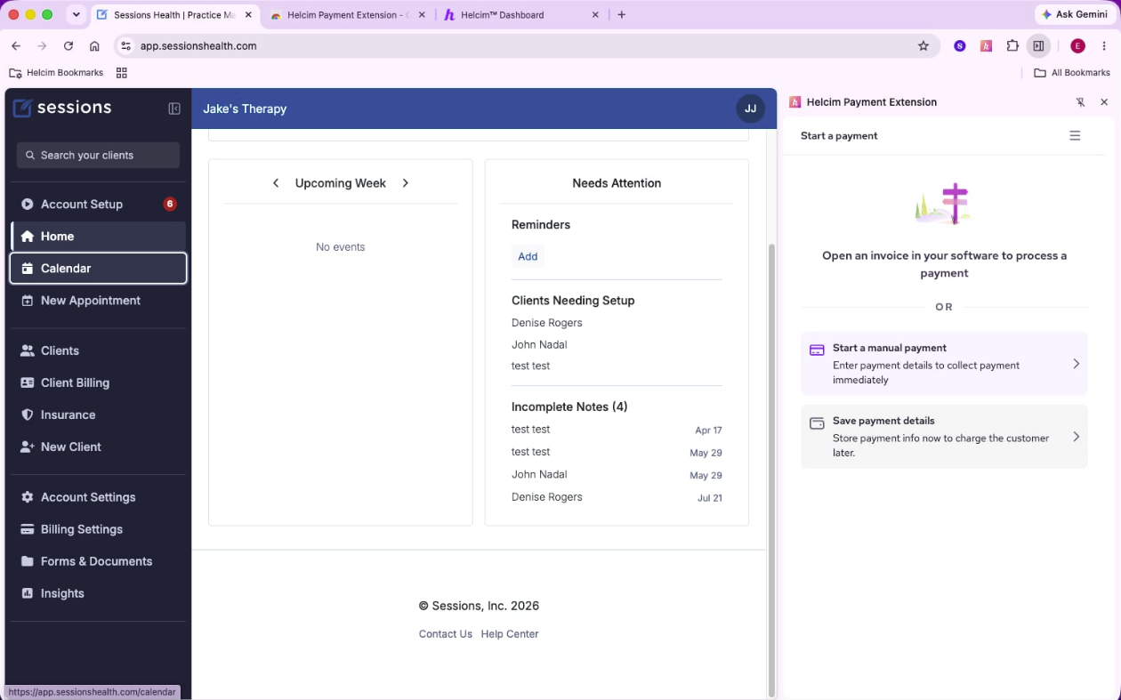 Screenshot 1 of Sessions Health
