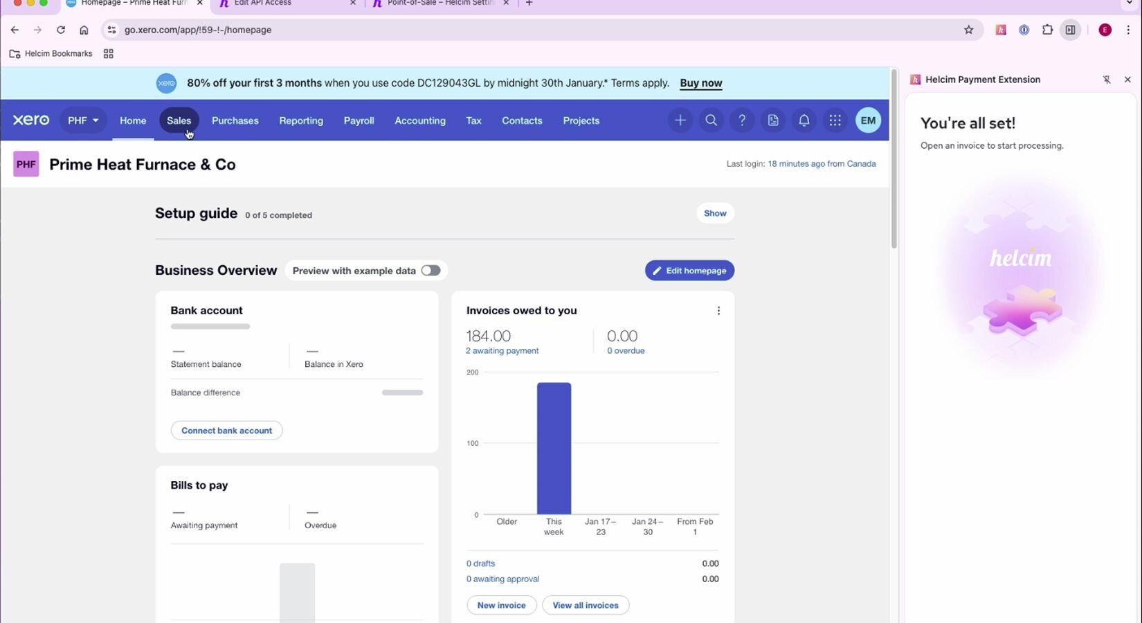 Screenshot 2 of Xero for keyed and in-person payments